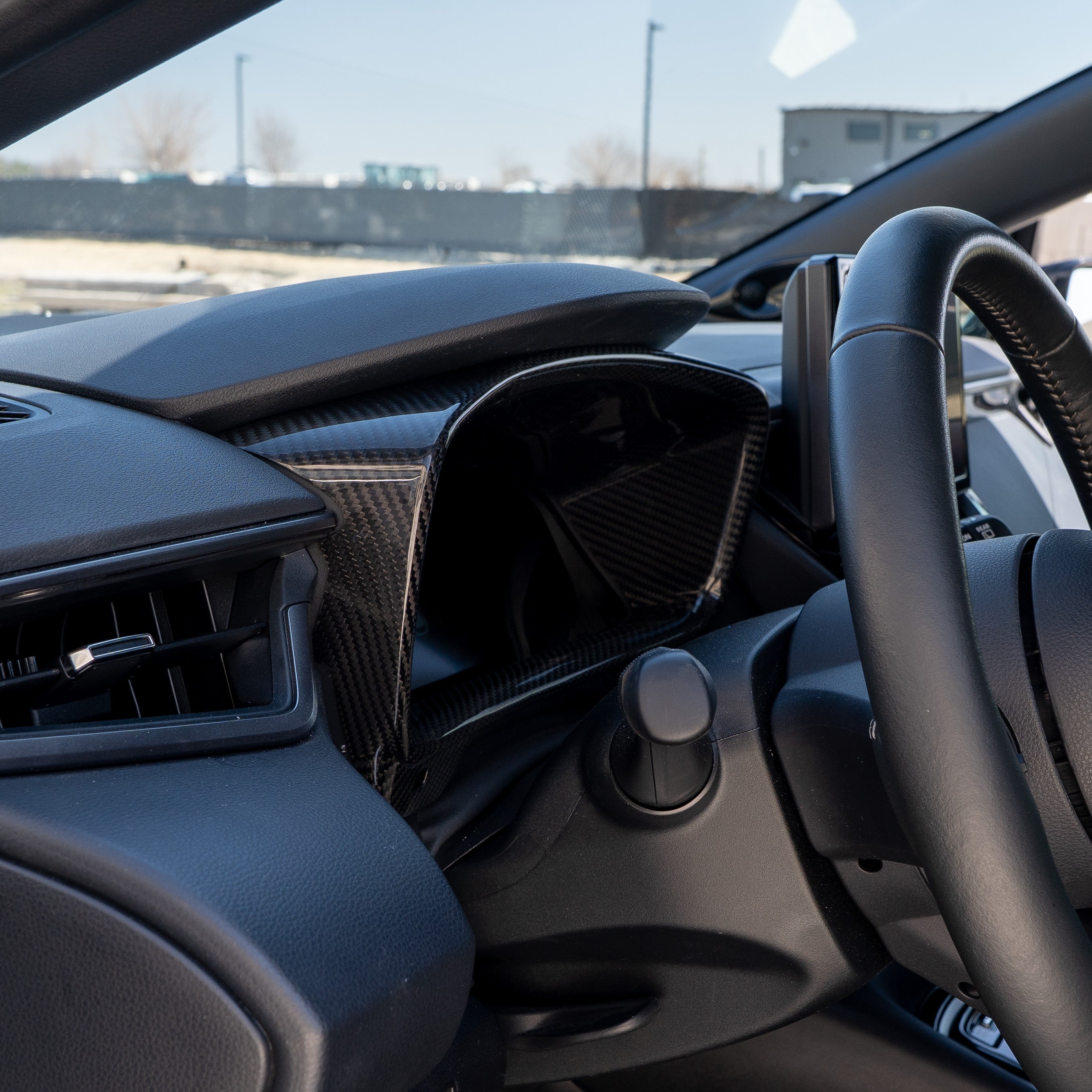 Driven.Media Carbon Fiber Gauge Cluster Surround - 2023+ Toyota GR Corolla