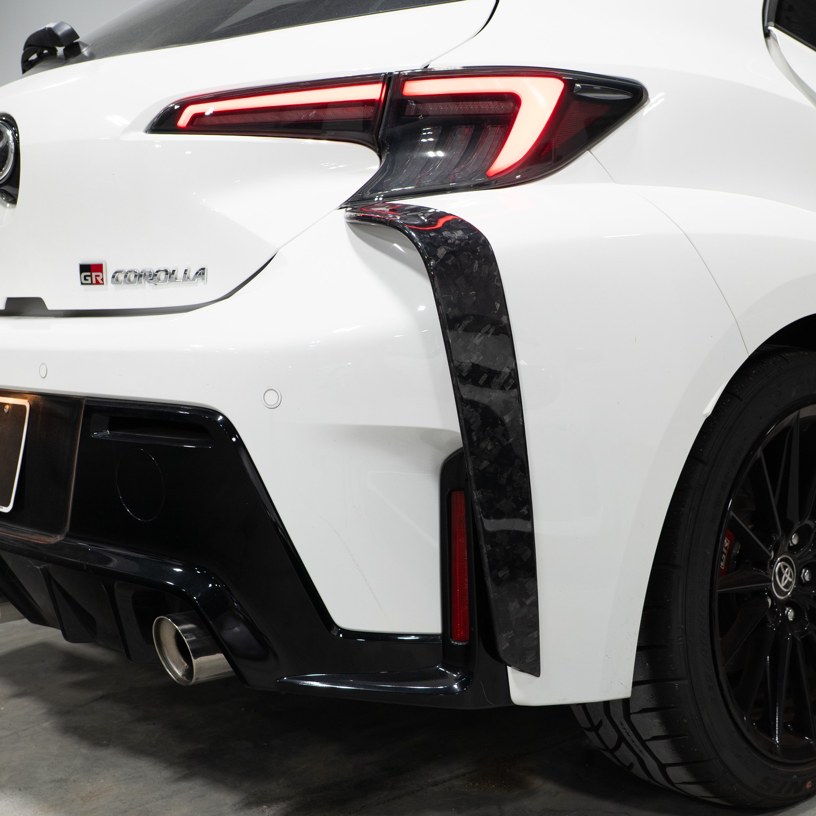 Driven.Media Carbon Fiber Rear Bumper Garnish – 2023+ Toyota GR Corolla