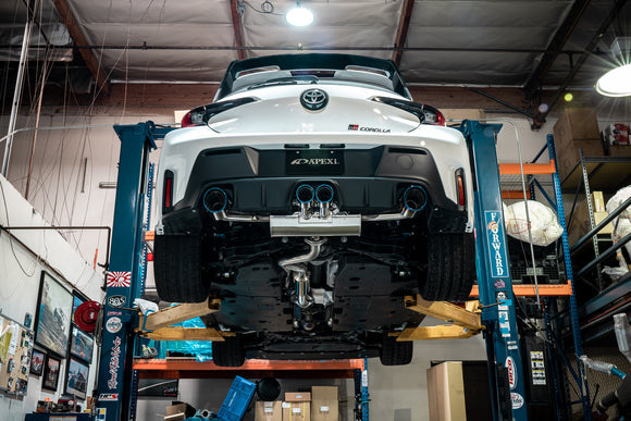 APEXI N1 Evo Extreme Valved Quad Exit Catback Exhaust System (Resonated & Nonresonated) - 2023+ Toyota GR Corolla