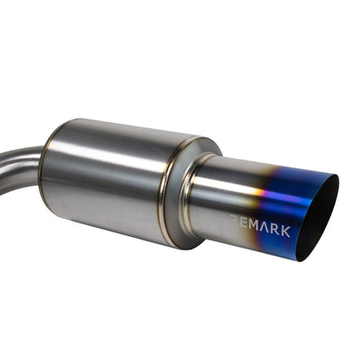 REMARK Catback Exhaust R1 Spec Single-Exit (Titanium / Stainless Steel) Muffler - 2022+ Toyota GR86 / Subaru BRZ