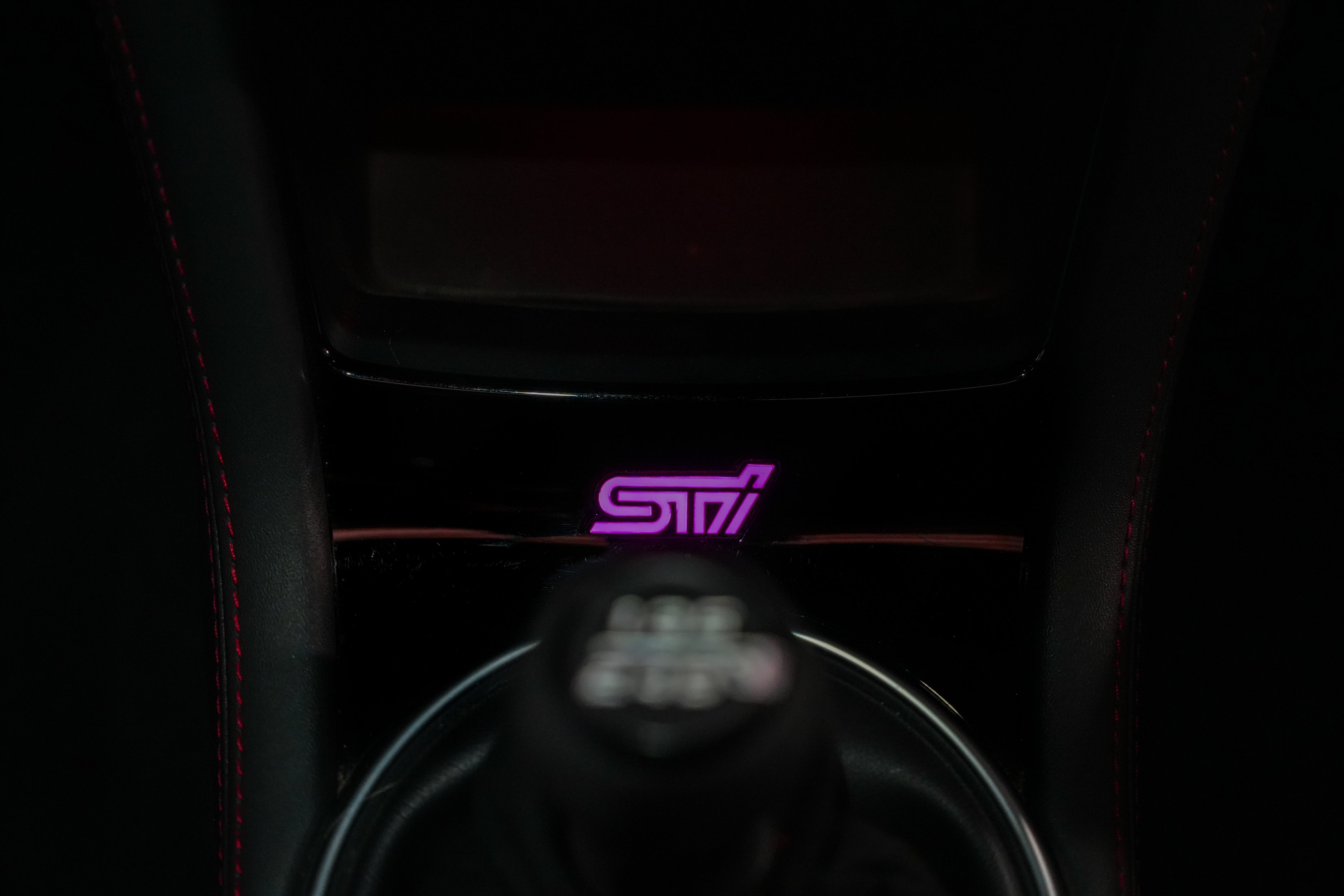 Lit Logos RGB STI Shifter Trim Badge - 2015-2021 Subaru STI
