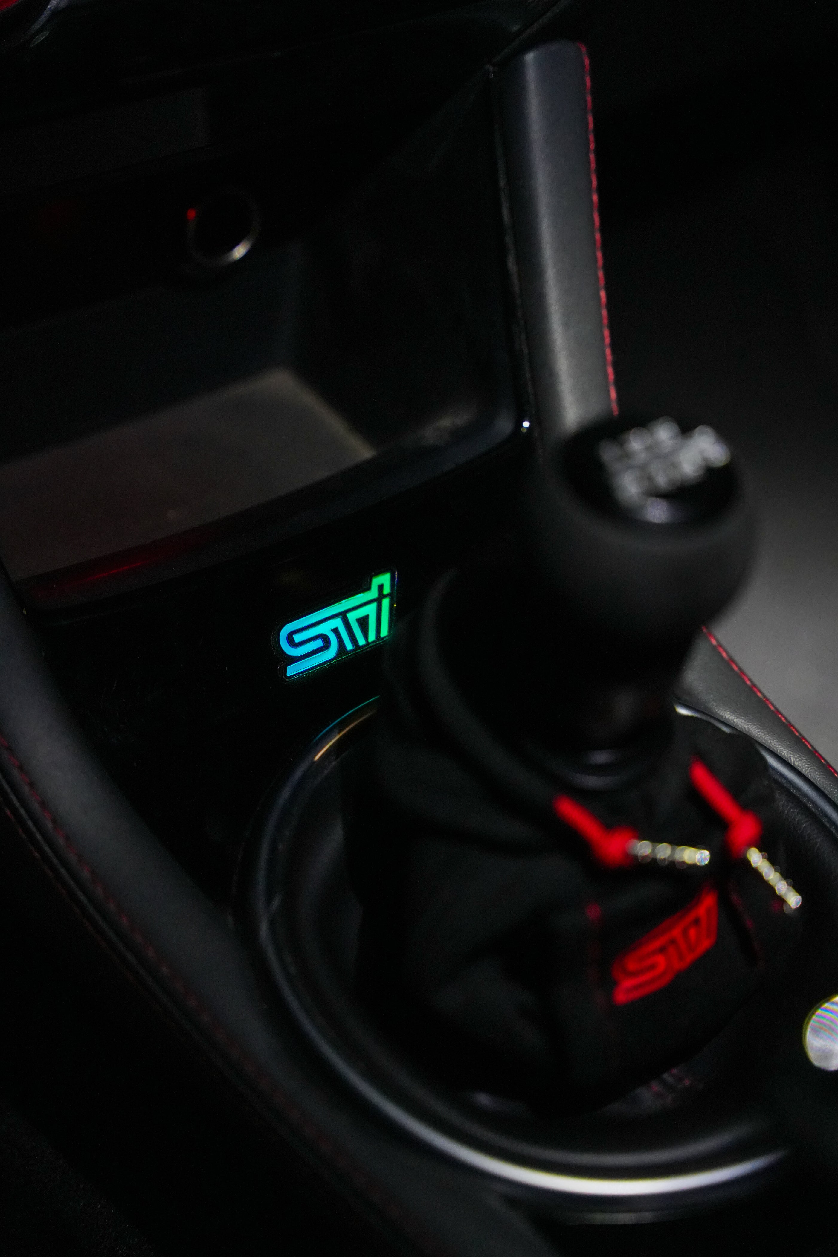 Lit Logos RGB STI Shifter Trim Badge - 2015-2021 Subaru STI