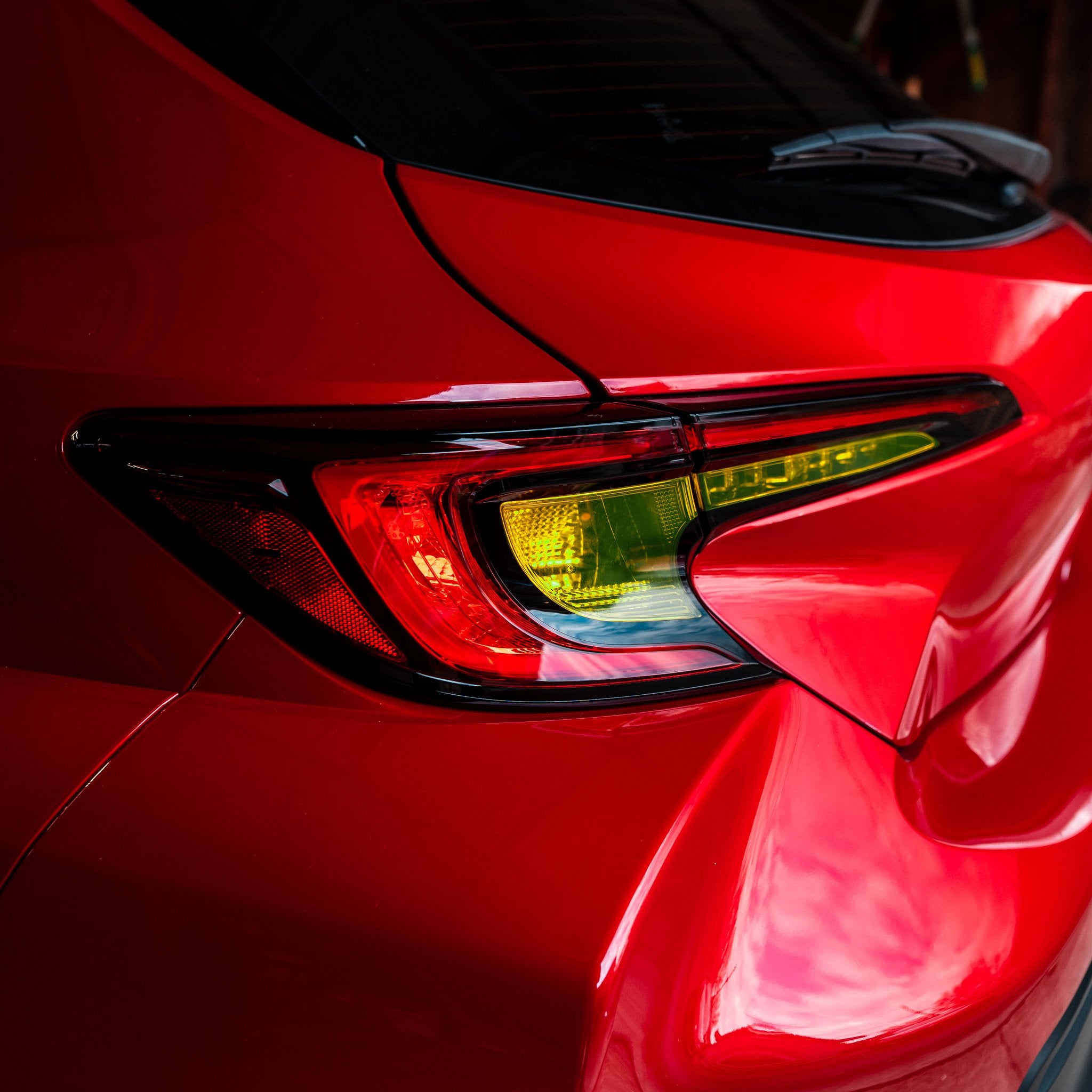 Deliciousticker Smoke Tail Light Tint Overlay For 2023-2025 GR Corolla - Rear Reverse Light Vinyl Decal