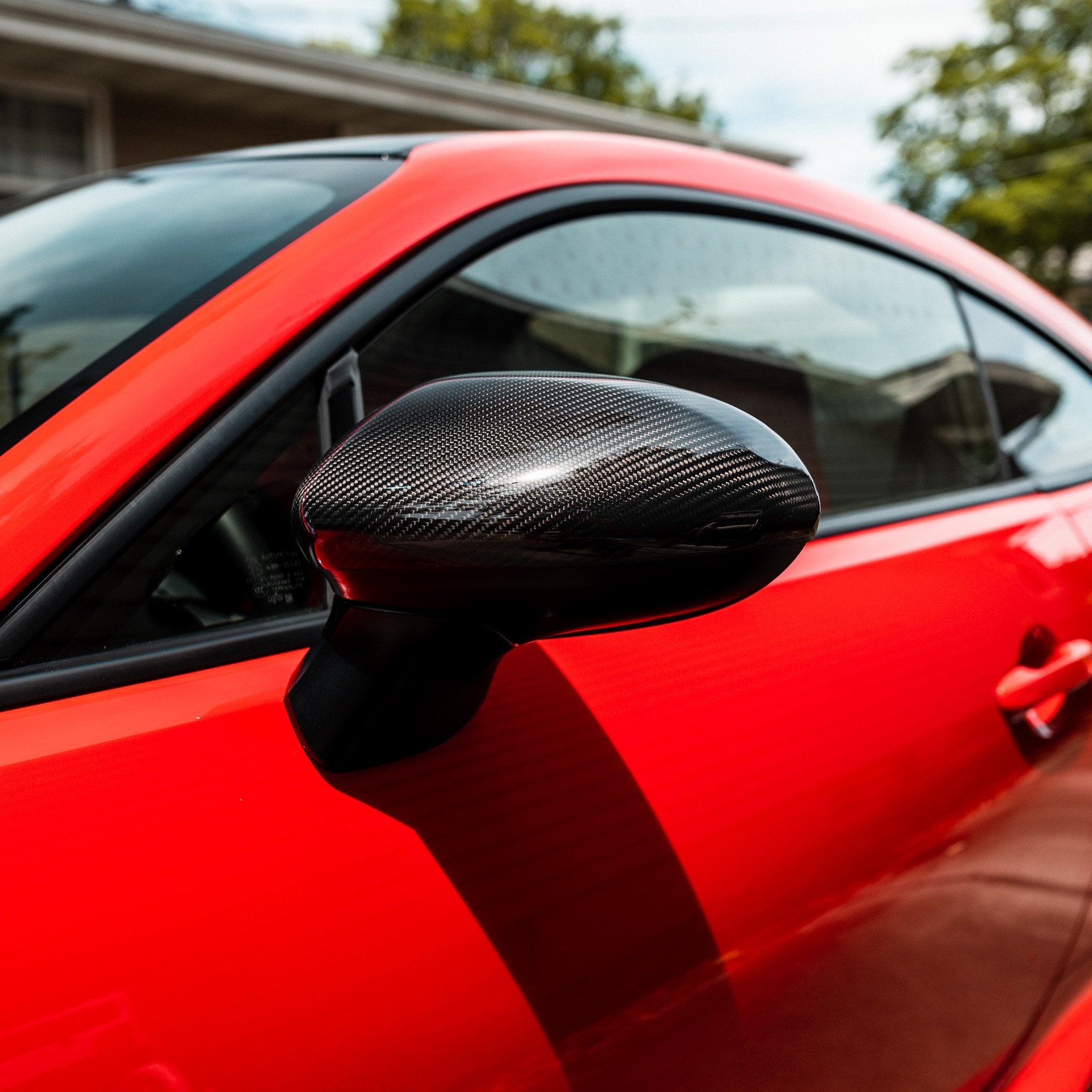 Drive.Media Carbon Fiber Mirror Covers - 2022+ Toyota GR86 / Subaru BRZ