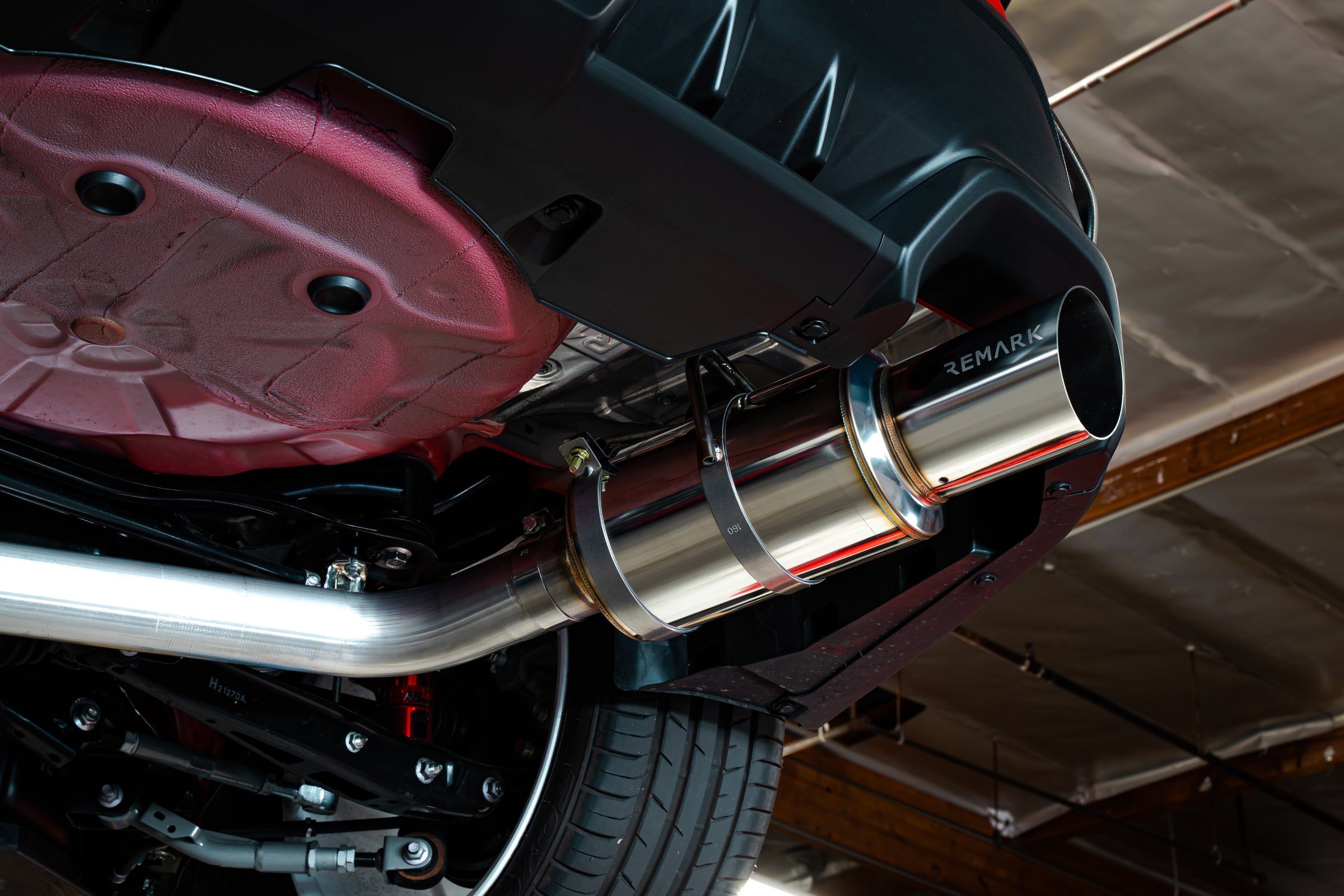 REMARK Catback Exhaust R1 Spec Single-Exit (Titanium / Stainless Steel) - 2022+ Subaru WRX