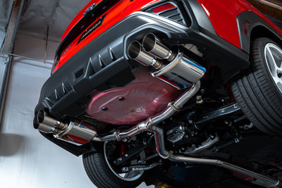 REMARK Sports Touring Catback Exhaust - 4" Quad Tips - 2022+ Subaru WRX
