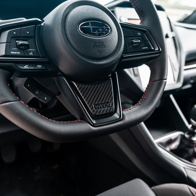 Driven.Media Carbon Fiber Lower Steering Wheel Trim - 2022+ Subaru WRX