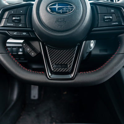 Driven.Media Carbon Fiber Lower Steering Wheel Trim - 2022+ Subaru WRX