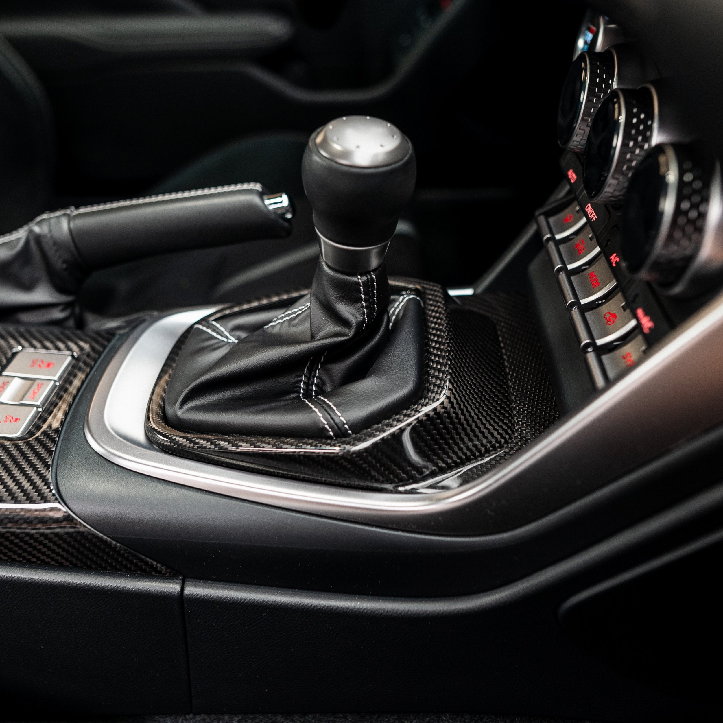 Driven.Media Carbon Fiber Automatic Shifter Trim - 2022+ Toyota GR86 / Subaru BRZ