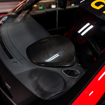 Driven.Media Carbon Fiber Gauge Hood Cover - 2022+ Toyota GR86 / Subaru BRZ