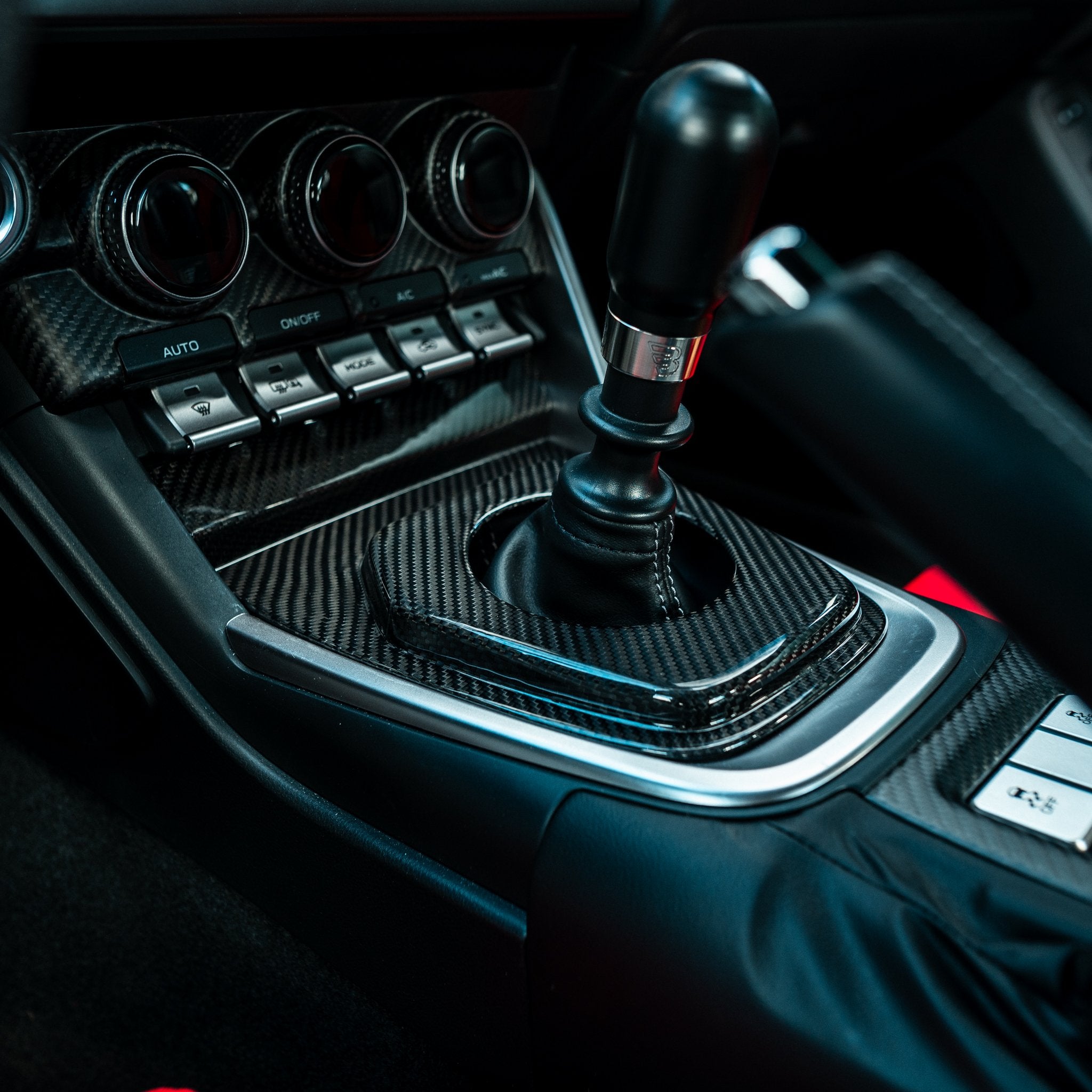 Driven.Media Carbon Fiber V2 Manual Shifter Trim - 2022+ Toyota GR86 / Subaru BRZ