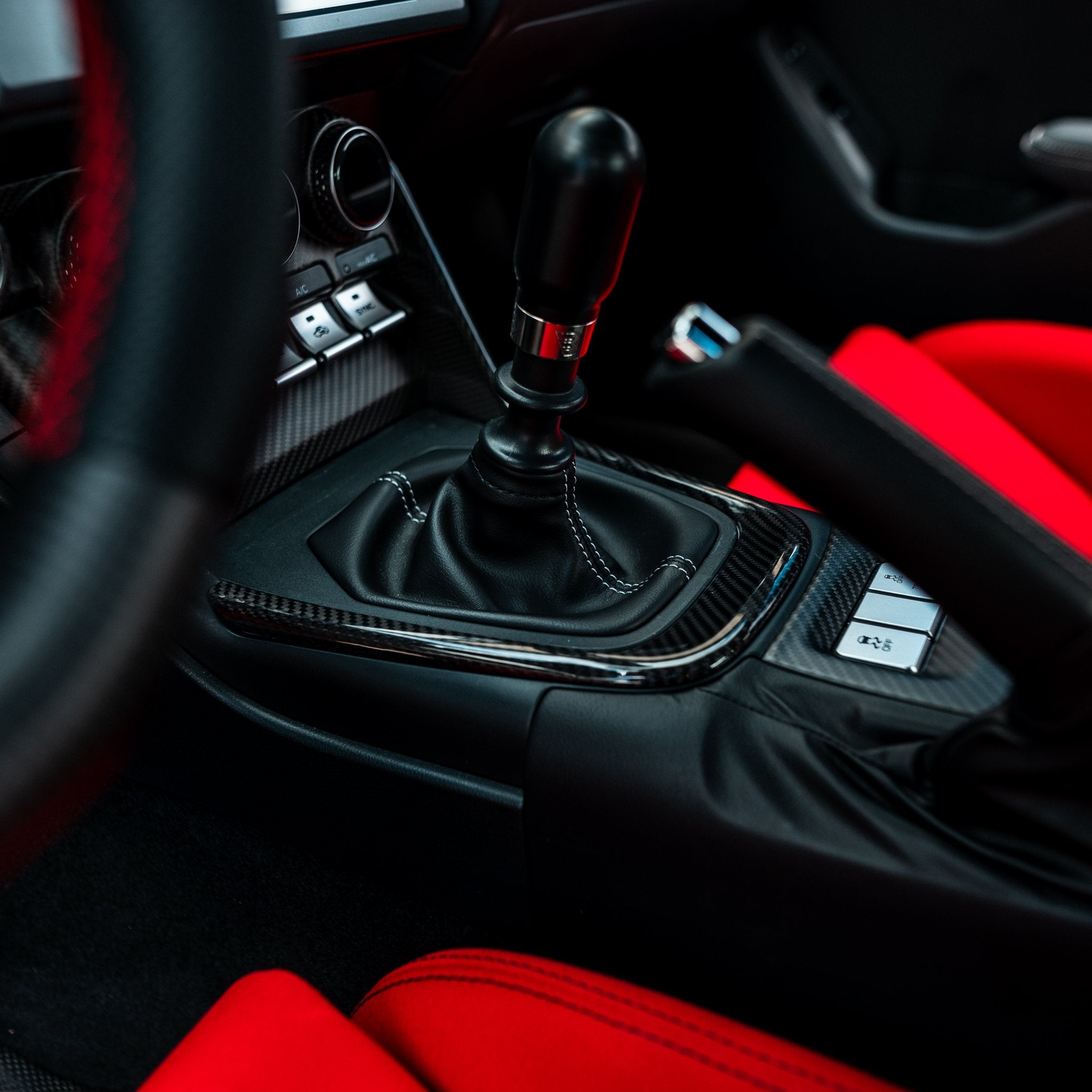 Driven.Media Carbon Fiber Outer Shifter Trim - 2022+ Toyota GR86 / Subaru BRZ