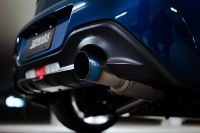 REMARK Catback Exhaust R1 Spec Single-Exit (Titanium / Stainless Steel) Muffler - 2022+ Toyota GR86 / Subaru BRZ