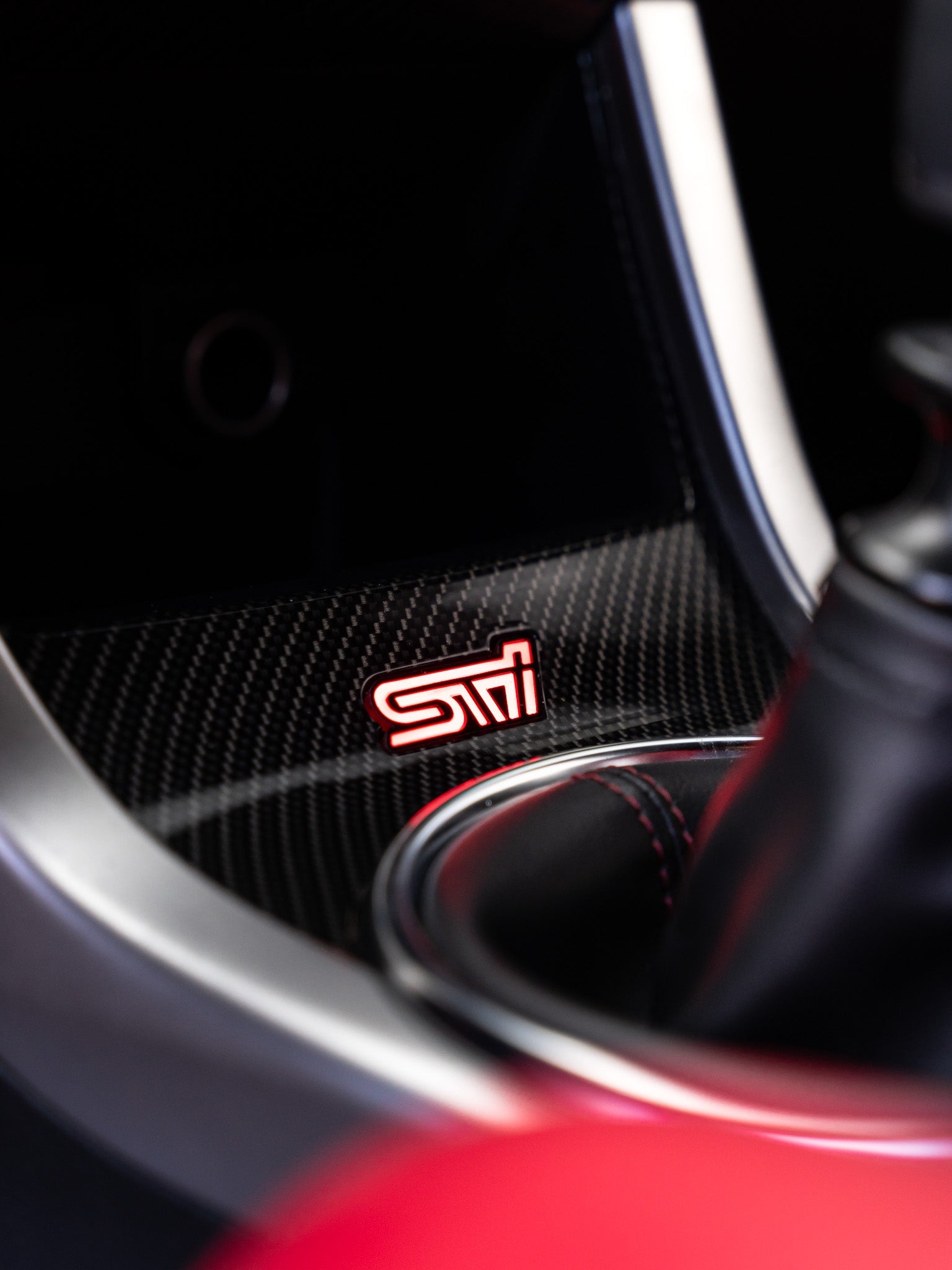 Lit Logos RGB STI Shifter Trim Badge - 2015-2021 Subaru STI