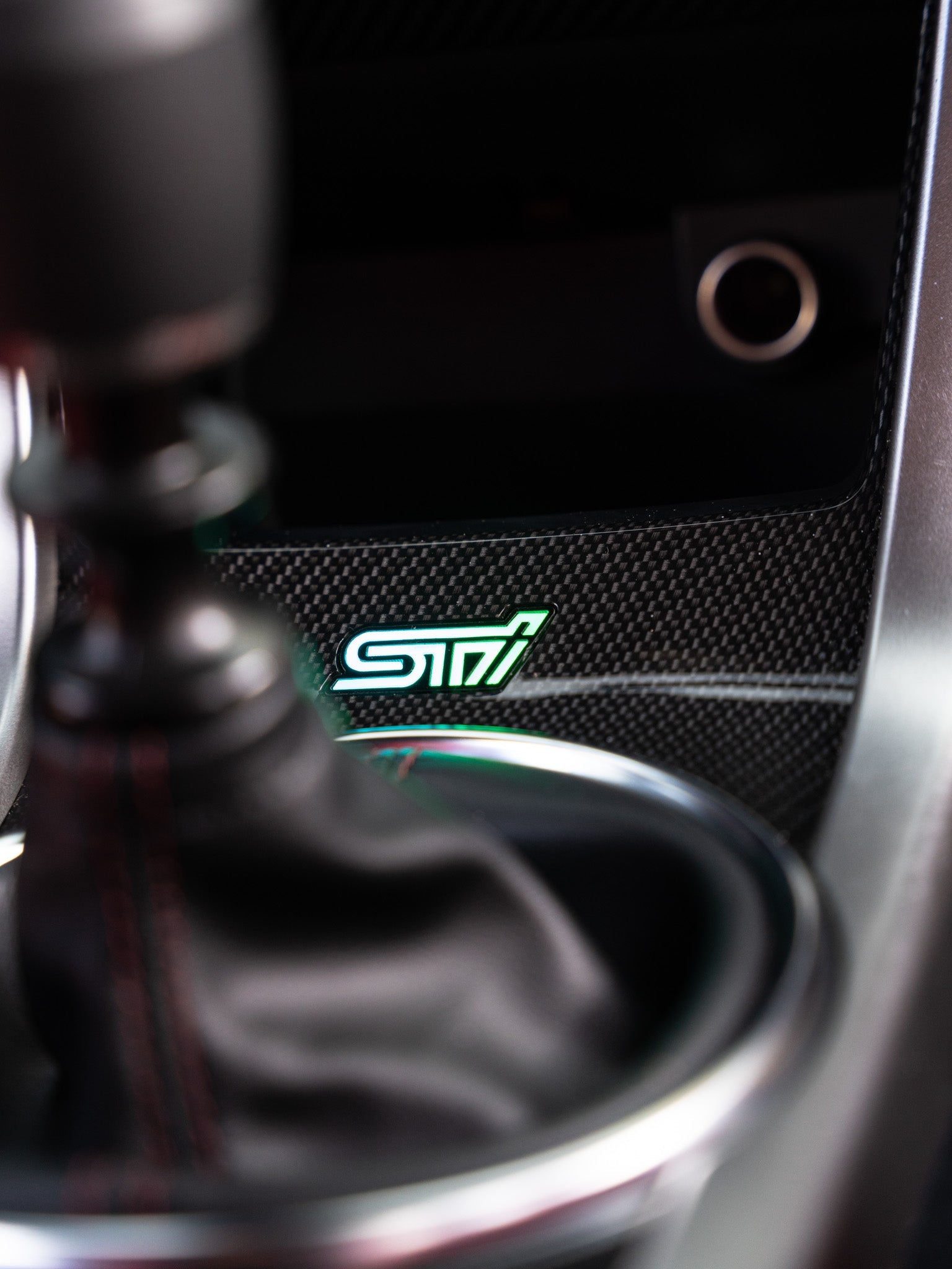 Lit Logos RGB STI Shifter Trim Badge - 2015-2021 Subaru STI