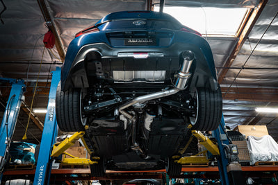 REMARK Catback Exhaust R1 Spec Single-Exit (Titanium / Stainless Steel) Muffler - 2022+ Toyota GR86 / Subaru BRZ