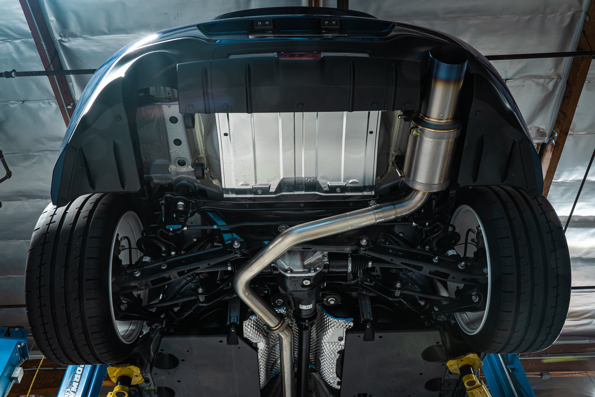 REMARK Catback Exhaust R1 Spec Single-Exit (Titanium / Stainless Steel) Muffler - 2022+ Toyota GR86 / Subaru BRZ