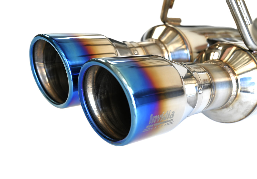23+ GR Corolla Invidia R400 Cat-Back Exhaust Rolled Titanium Tip