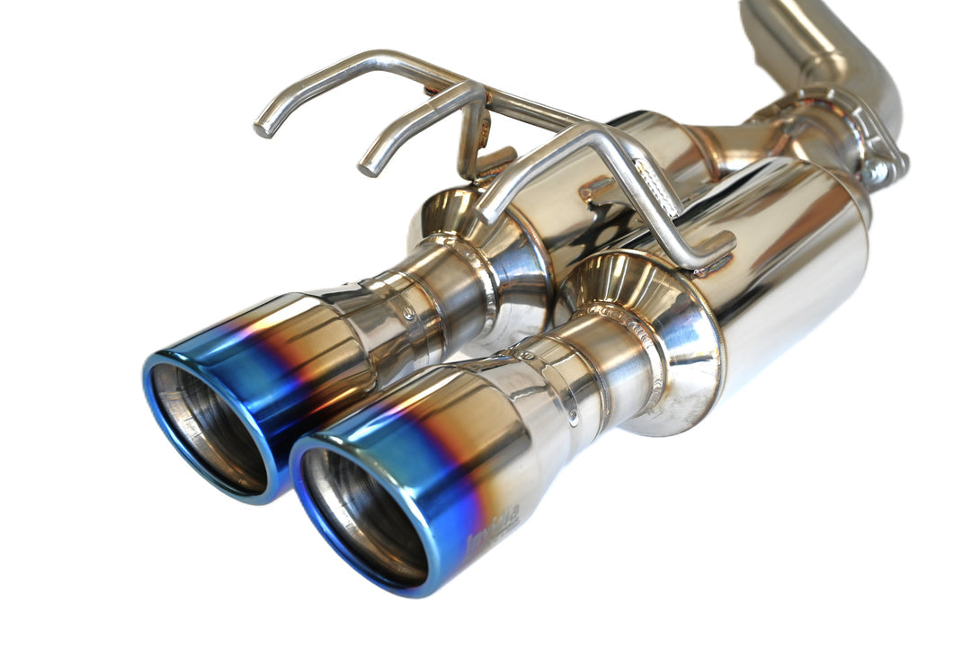 タニワタリ 23+ GR Corolla Invidia R400 Cat-Back Exhaust Rolled Titanium Tip