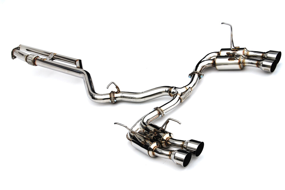 Invidia R400 Gemini Cat-Back Exhaust Single Layer Quad Tip - 2022+ Subaru WRX