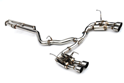 Invidia R400 Gemini Cat-Back Exhaust Single Layer Quad Tip - 2022+ Subaru WRX