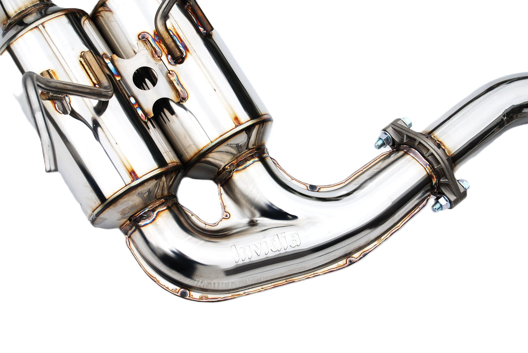 Invidia R400 Gemini Cat-Back Exhaust Single Layer Quad Tip - 2022+ Subaru WRX