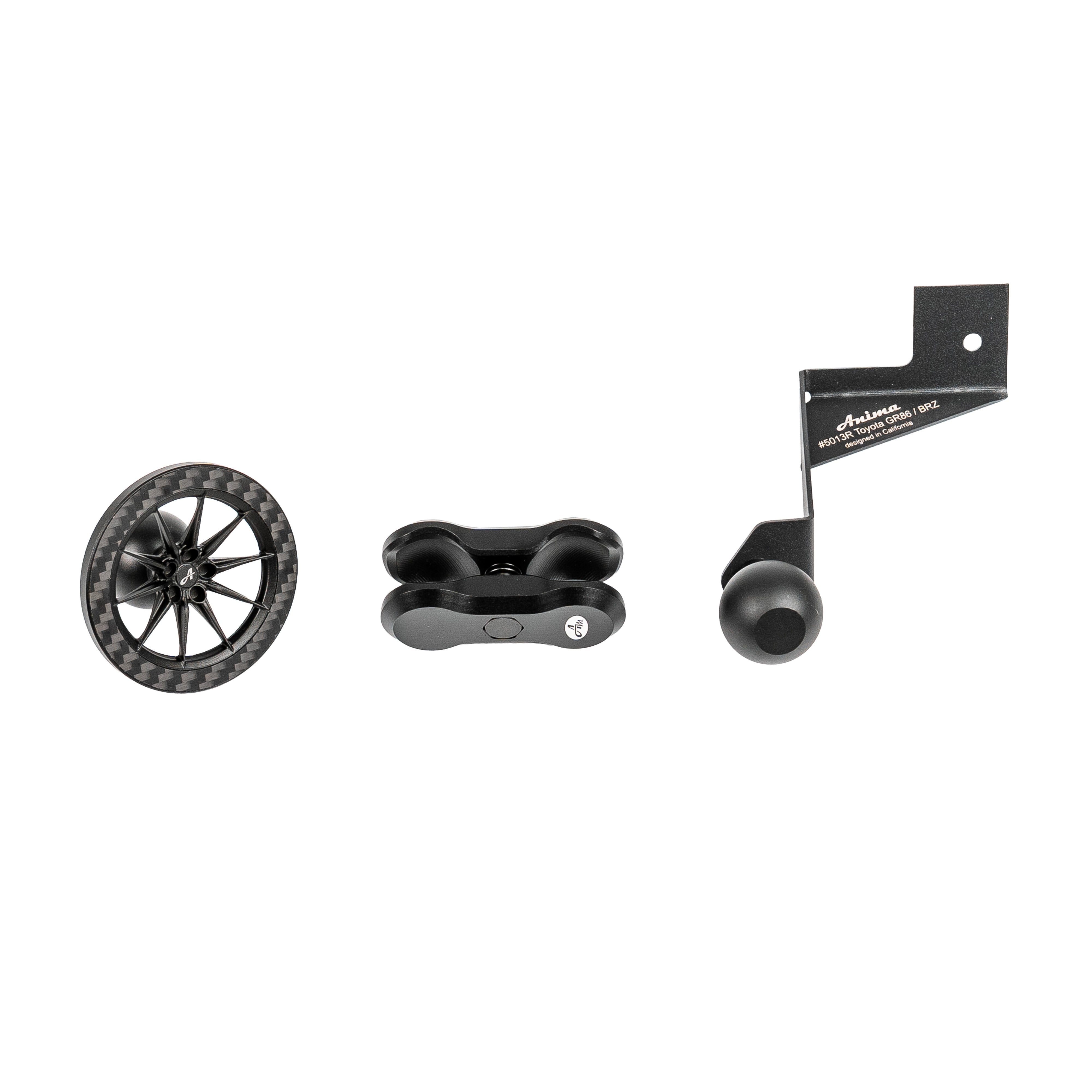 Anima 1" Left Hand Drive Ball Base Phone/Garmin Catalyst Mount - 2022+ Toyota GR86 / Subaru BRZ