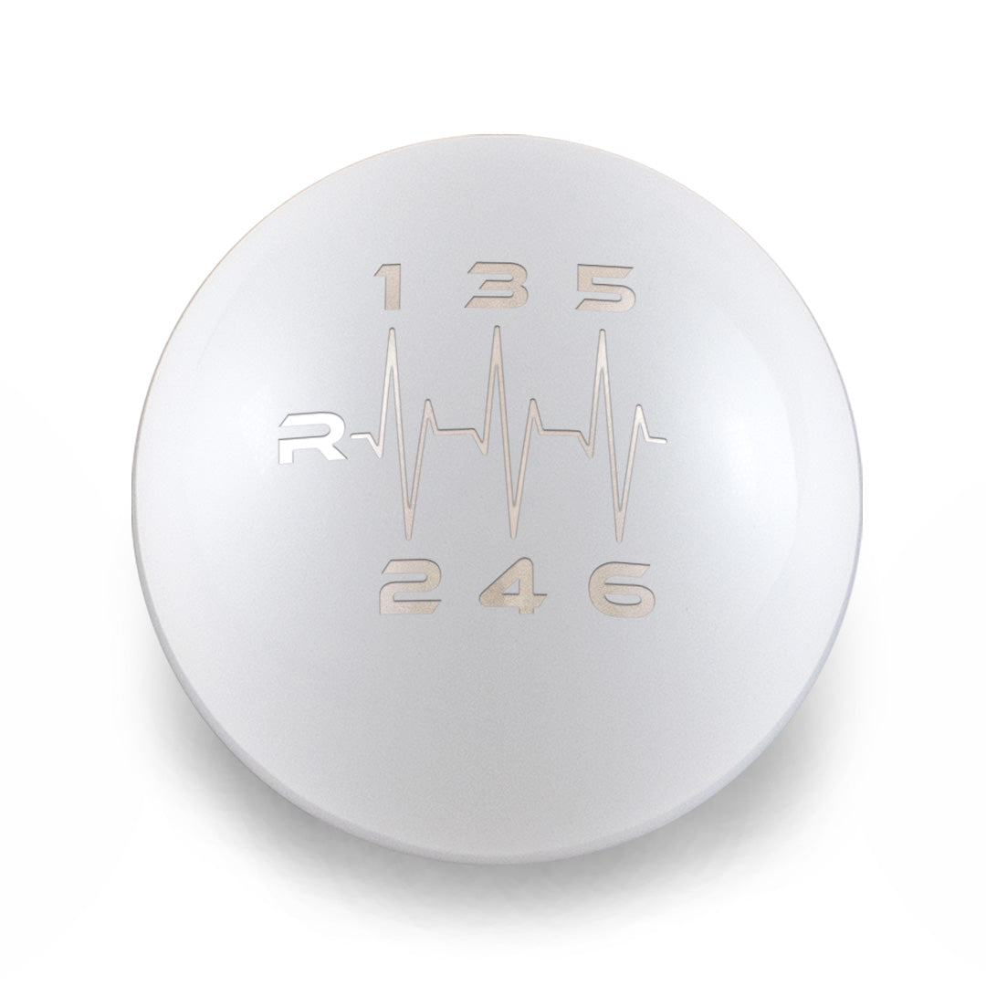 Billetworkz Weighted Shift Knob 6 Speed Heartbeat Engraving - 2013-2021 Toyota 86 / Subaru BRZ / Scion FRS