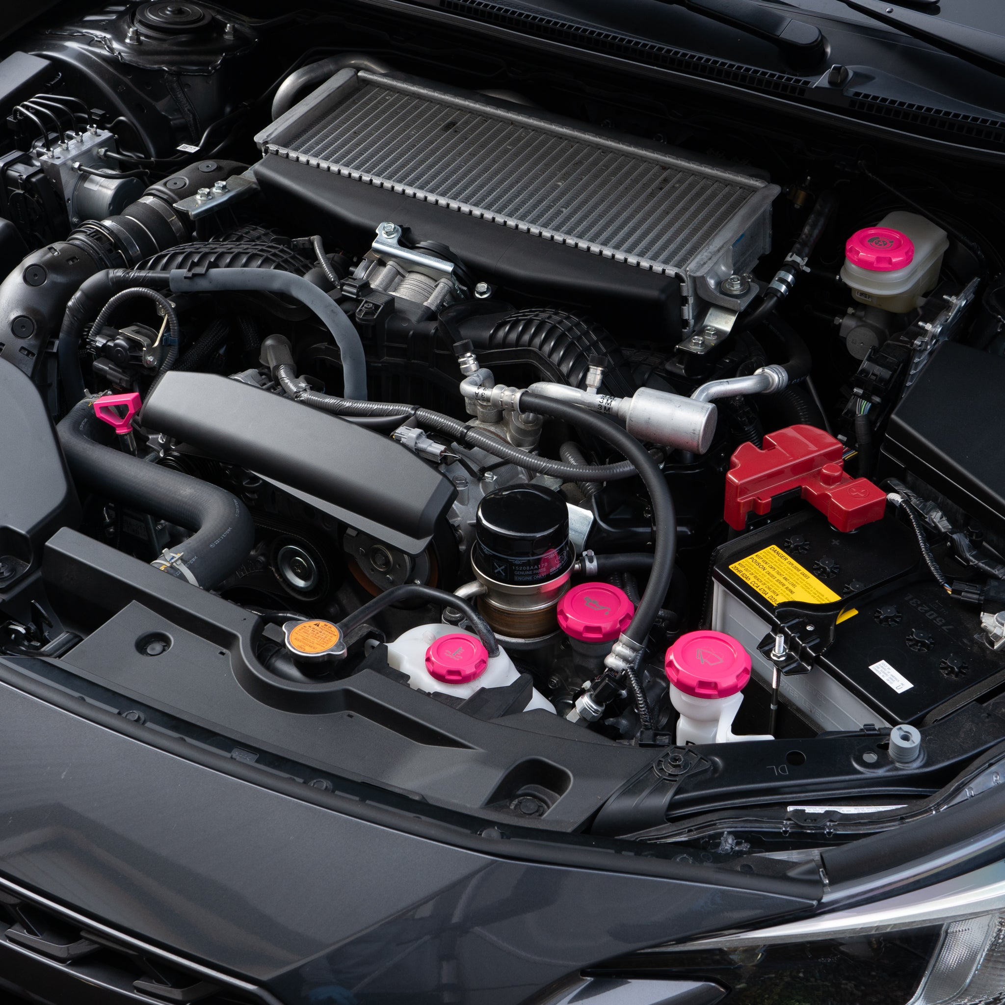 Billetworkz Engine Bay Caps – 2015–2021 Subaru STI