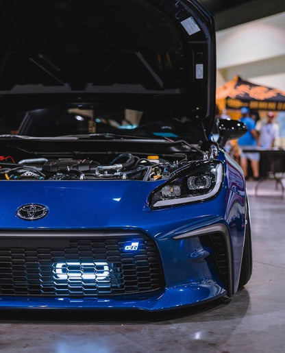 Lit Logos GR Grill Badge - 2022+ Toyota GR86 / 2023+ GR Corolla