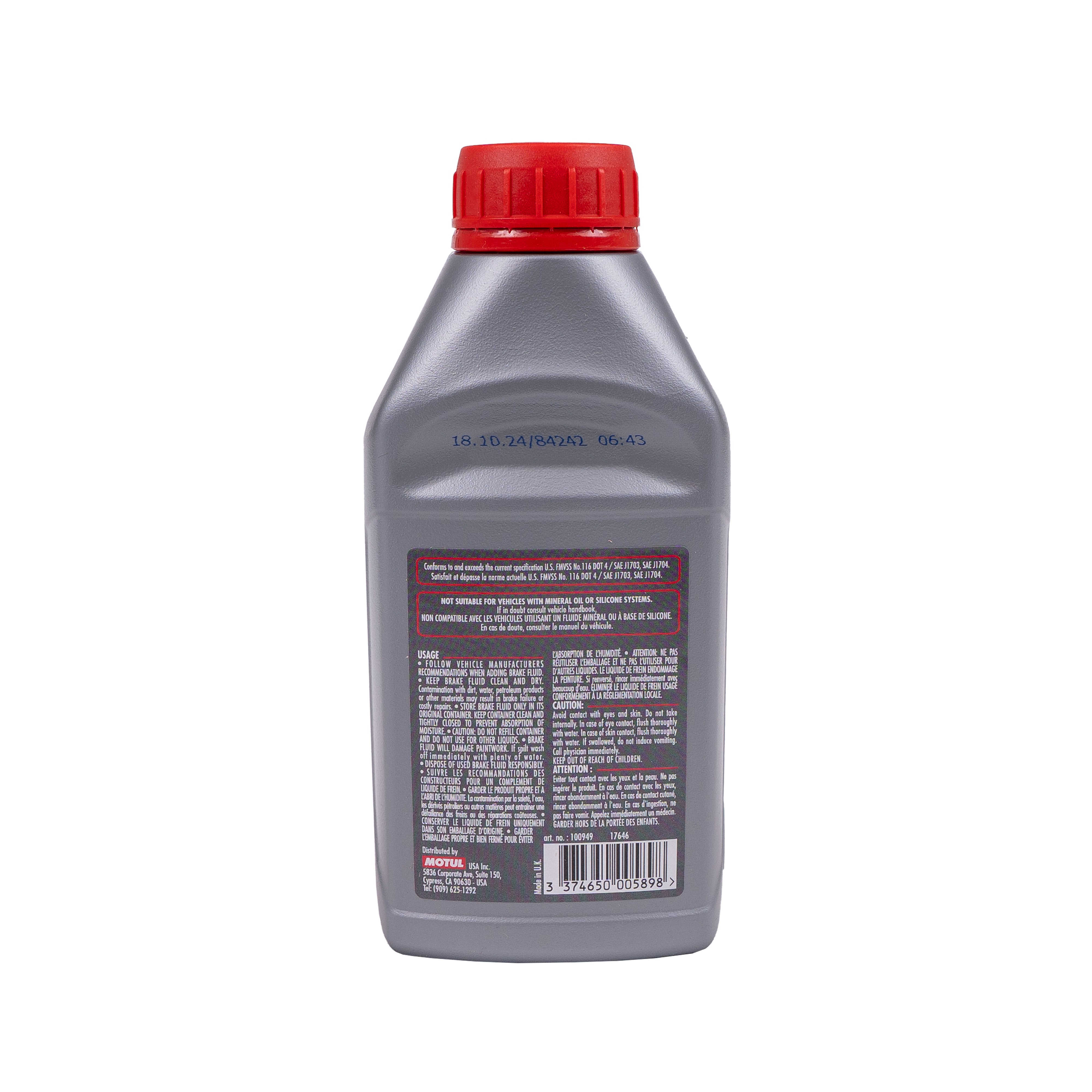 Motul RBF 600 .5L DOT4 Racing Brake Fluid