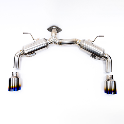 Compressive Tuning Zenkai-Ti Titanium Axle Back Exhaust - 2022+ Subaru BRZ / Toyota GR86