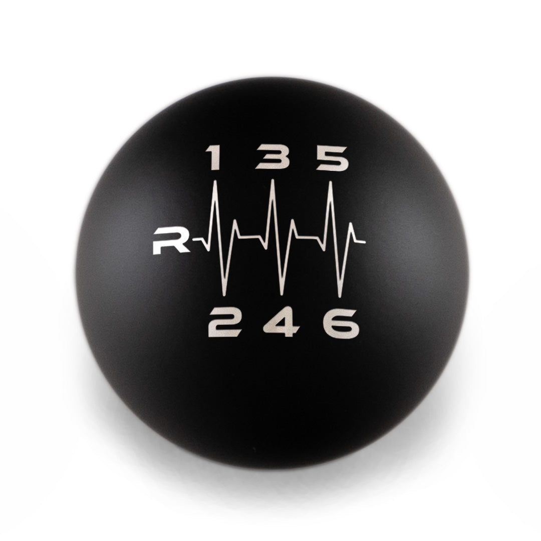 Billetworkz Weighted Shift Knob 6 Speed Heartbeat Engraving - 2013-2021 Toyota 86 / Subaru BRZ / Scion FRS