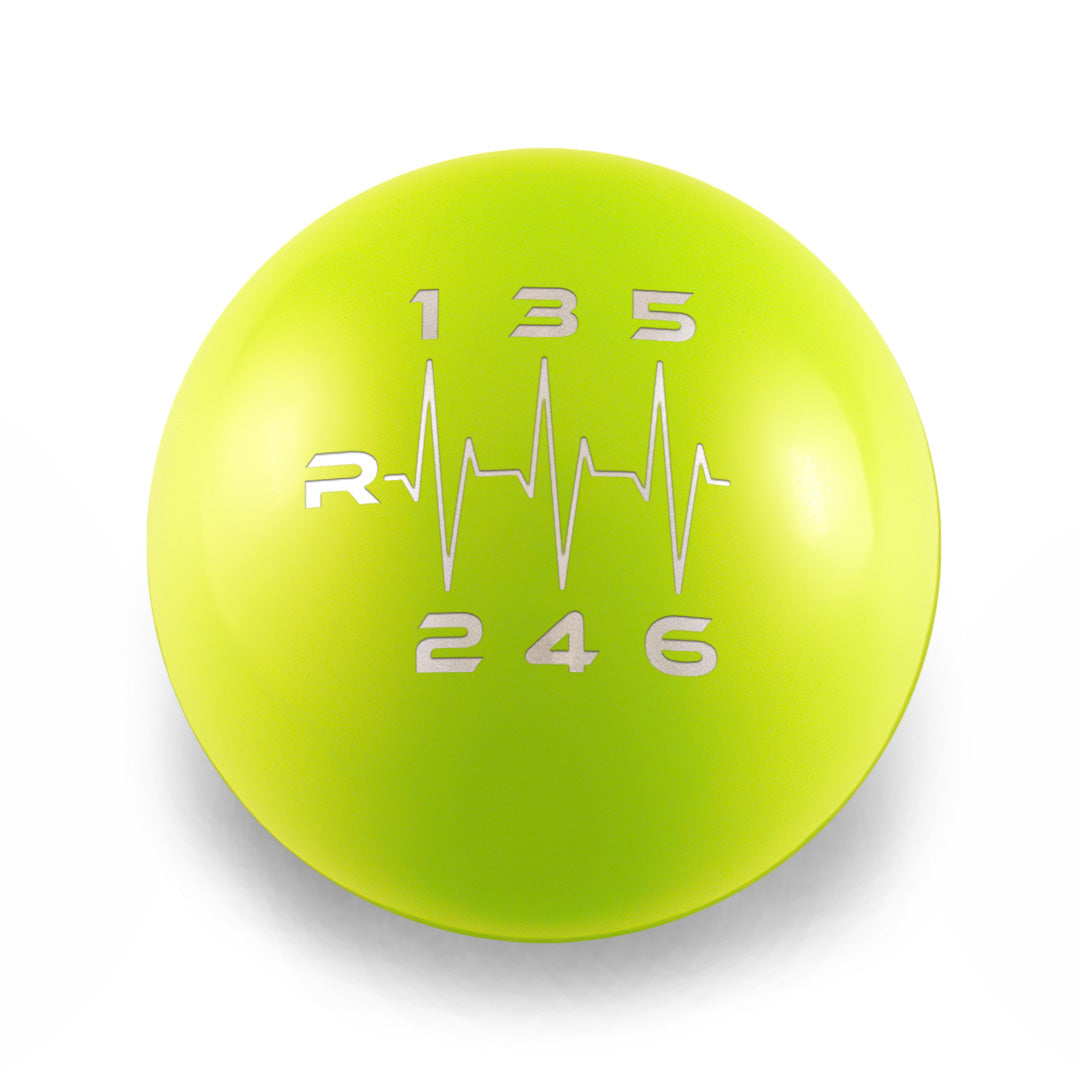 Billetworkz Weighted Shift Knob 6 Speed Heartbeat Engraving - 2013-2021 Toyota 86 / Subaru BRZ / Scion FRS