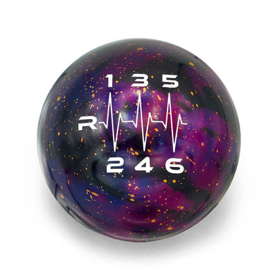 Billetworkz Cosmic Space Shift Knob 6 Speed Heartbeat Engraving - 2013-2021 Toyota 86 / Subaru BRZ / Scion FRS