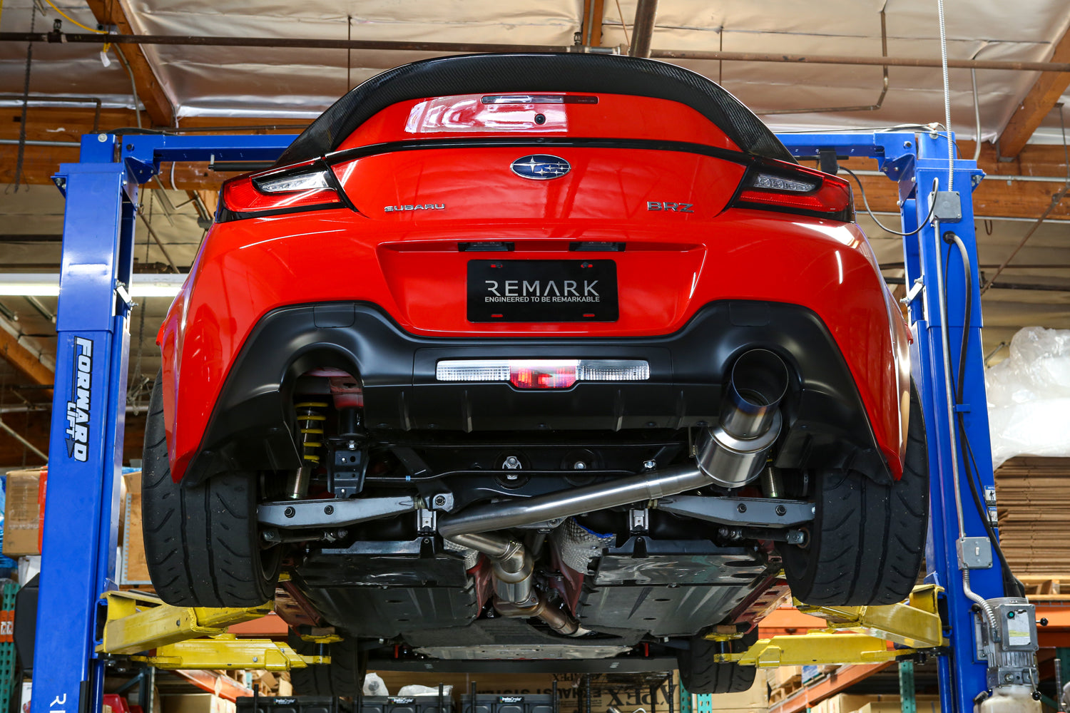 REMARK Catback Exhaust, R1 Spec Single-Exit Full Titanium - 2022+ Toyota GR86 / Subaru BRZ