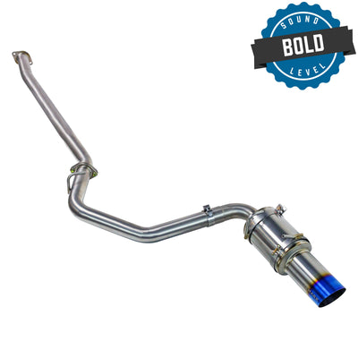 REMARK Catback Exhaust, R1 Spec Single-Exit Full Titanium - 2022+ Toyota GR86 / Subaru BRZ