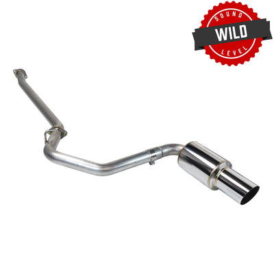 REMARK Catback Exhaust R1 Spec Single-Exit (Titanium / Stainless Steel) Muffler - 2022+ Toyota GR86 / Subaru BRZ