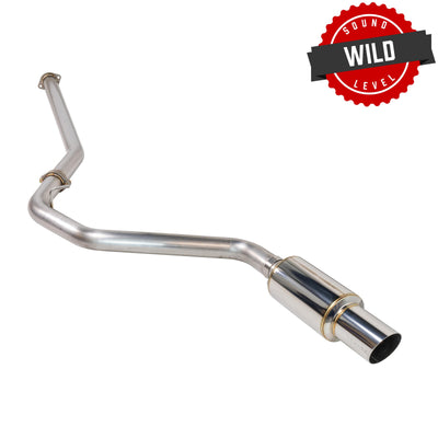 REMARK Catback Exhaust R1 Spec Single-Exit (Titanium / Stainless Steel) - 2022+ Subaru WRX