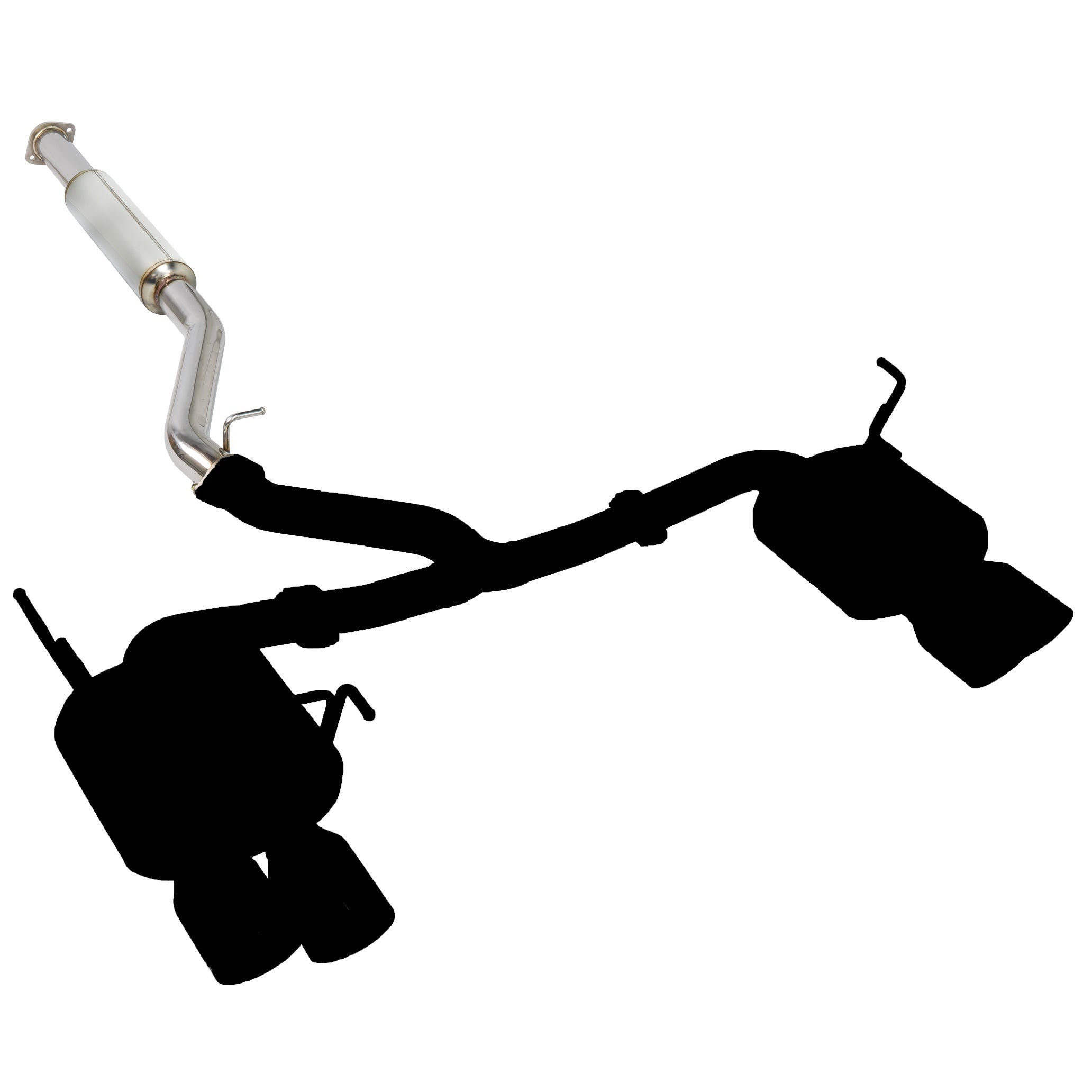 REMARK Sports Touring Catback Exhaust - 4" Quad Tips - 2022+ Subaru WRX
