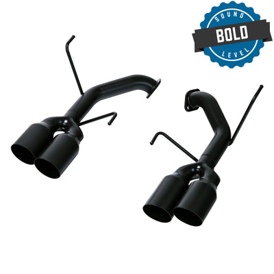 REMARK Axleback Exhaust Stainless Single Wall Tip 4"(Cerakote Black Coating) - 2022+ Subaru WRX