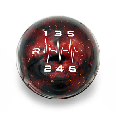 Billetworkz Cosmic Space Shift Knob 6 Speed Heartbeat Engraving - 2013-2021 Toyota 86 / Subaru BRZ / Scion FRS