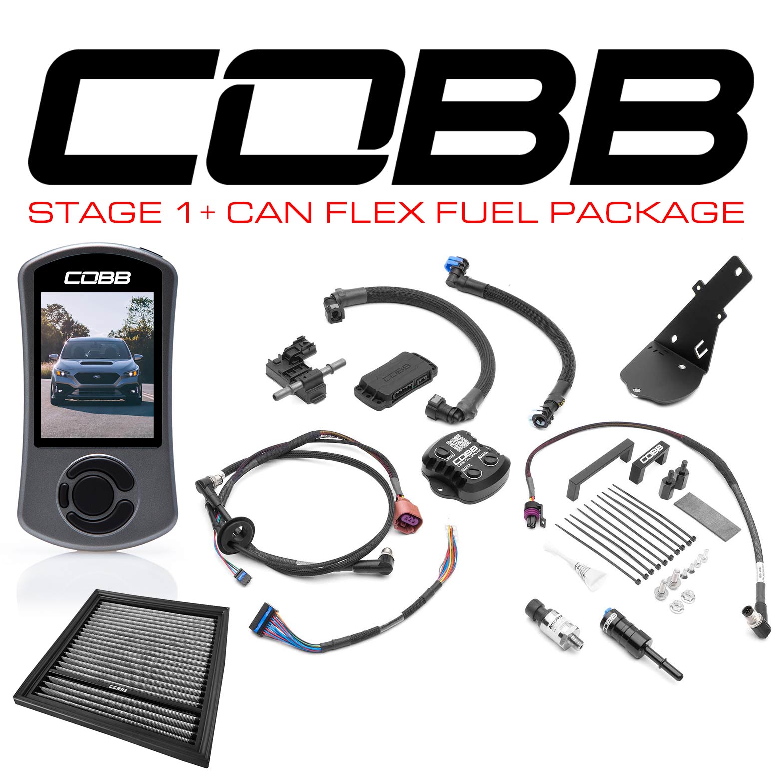 COBB Stage 1 + CAN Flex Fuel Power Package – 2022+ Subaru WRX