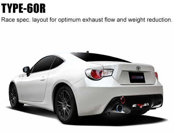 TOMEI Full Titanium Muffler EXPREME Ti Single TYPE-60R – 2013-2016 Scion FR-S / 13-21 Subaru BRZ / Toyota 86 & GT86