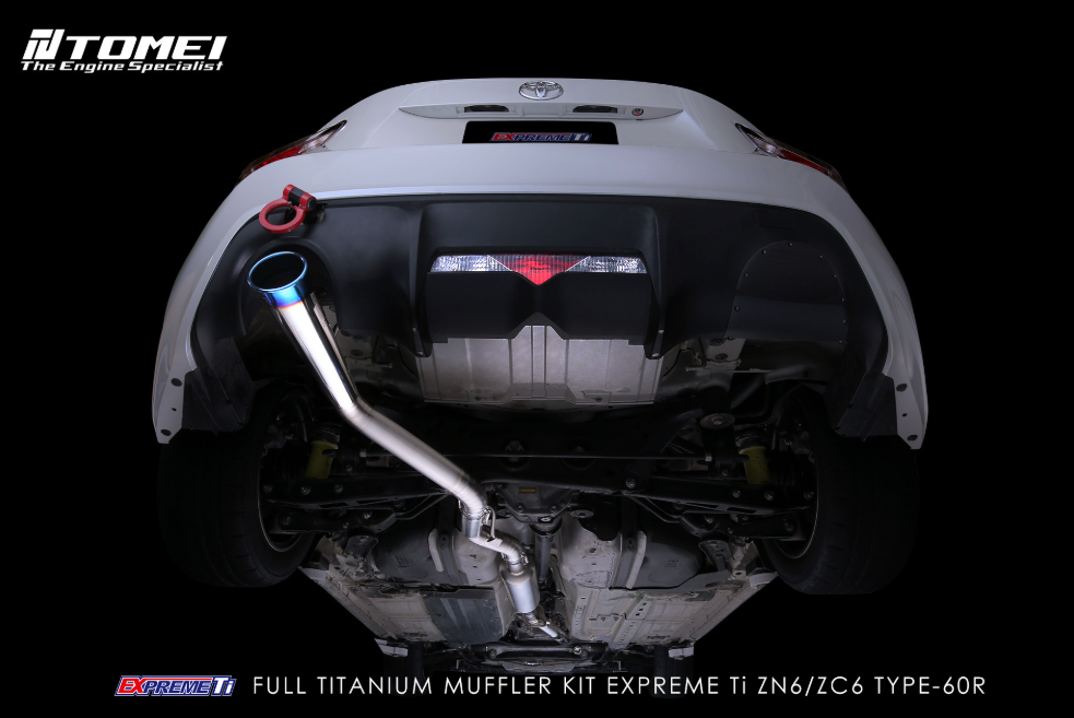 TOMEI Full Titanium Muffler EXPREME Ti Single TYPE-60R – 2013-2016 Scion FR-S / 13-21 Subaru BRZ / Toyota 86 & GT86