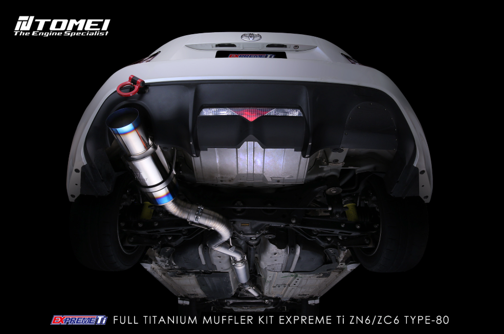 TOMEI Full Titanium Muffler EXPREME Ti Single TYPE-80 Version 1 – 2013-2016 Scion FR-S / 13-21 Subaru BRZ / Toyota 86 & GT86