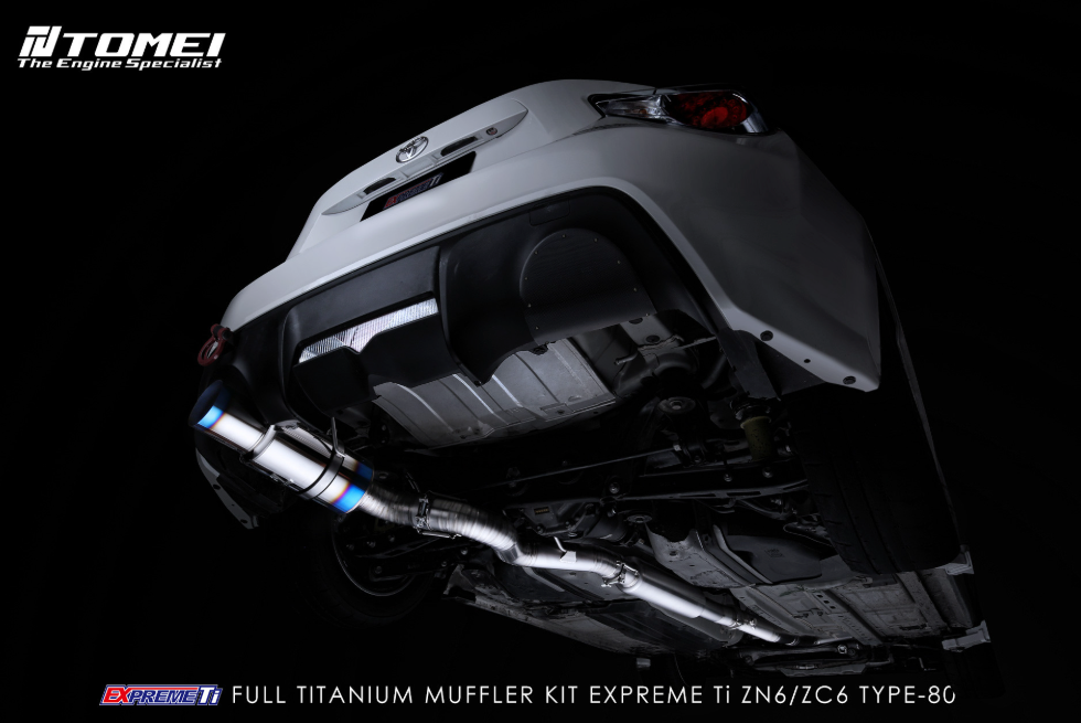 TOMEI Full Titanium Muffler EXPREME Ti Single TYPE-80 Version 1 – 2013-2016 Scion FR-S / 13-21 Subaru BRZ / Toyota 86 & GT86