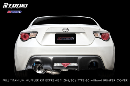 TOMEI Full Titanium Muffler EXPREME Ti Single TYPE-80 Version 1 – 2013-2016 Scion FR-S / 13-21 Subaru BRZ / Toyota 86 & GT86