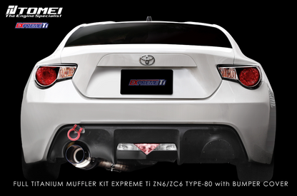 TOMEI Full Titanium Muffler EXPREME Ti Single TYPE-80 Version 1 – 2013-2016 Scion FR-S / 13-21 Subaru BRZ / Toyota 86 & GT86