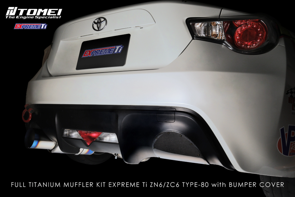 TOMEI Full Titanium Muffler EXPREME Ti Single TYPE-80 Version 1 – 2013-2016 Scion FR-S / 13-21 Subaru BRZ / Toyota 86 & GT86